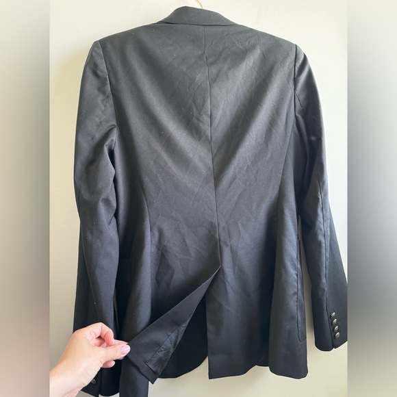 ARITZIA TALULA Exeter Boyfriend Blazer Wool Blend Jacket Black, size 8 - Picture 12 of 13